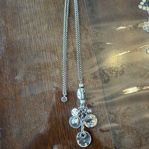 Chic Silver Charm Necklace